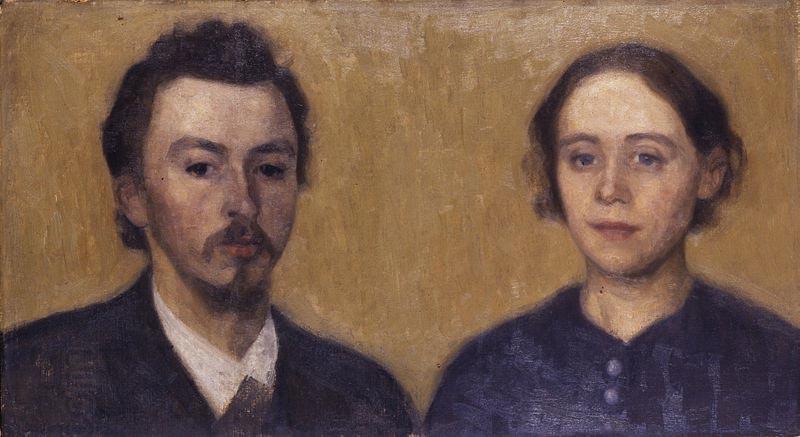 Vilhelm Hammershoi Double Portrait of the Artist and his Wife China oil painting art